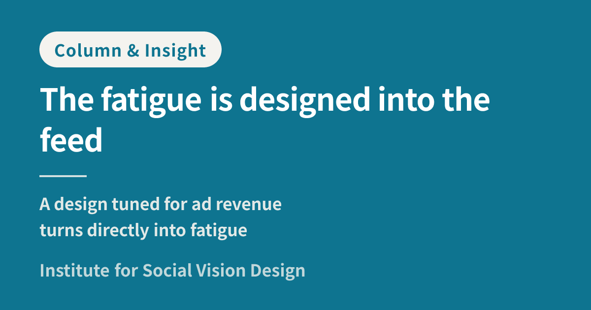 The Anatomy of 'Connection Fatigue' — How Platform Design Produces ...